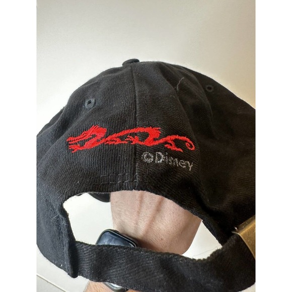 Disney Mulan Hat Vintage Rare Black GOOD Adjustable Headwear